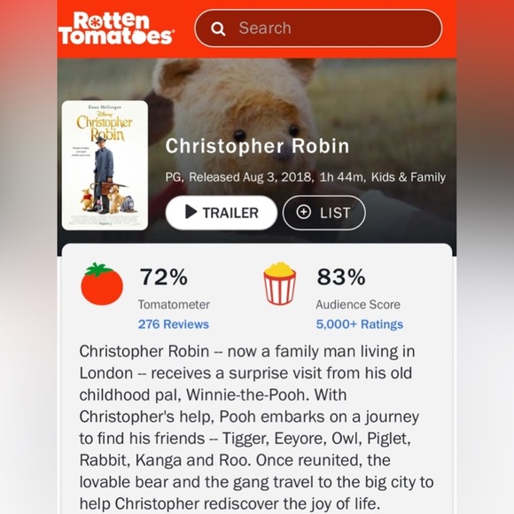 PreOwned   Disney Christopher Robin BluRay DVD MultiScreenEdition 2018. - Picture 6 of 10